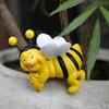 2 шт., украшение для кашпо в виде пчелы, подвесная скульптура пчелы, мультяшная фигурка пчелы из смолы для горшечных растений, декор для края цветочного горшка