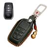 Toyota Smart Key Key Genuine Specially Designed for Toyota Prius New RAV4 Camry Land Key Holder Case, Cover, 3-Button, Leather, C-HR, (50 Series),