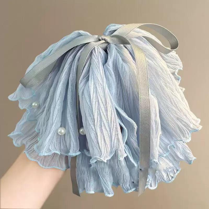 Сетка Бант Лента Заколка для волос – Элегантный аксессуар для полупрически