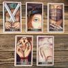 Erenberg Tarot Deck in Rigid Box 12*7cm, Intimate Close-Up Illustrations - Standard Tarot Cards Double-embossed Cardstock