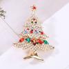 Brooch Pin Enamel Pin Christmas Tree Brooch Party Gifts Charm Ornaments Rhinestone Brooch