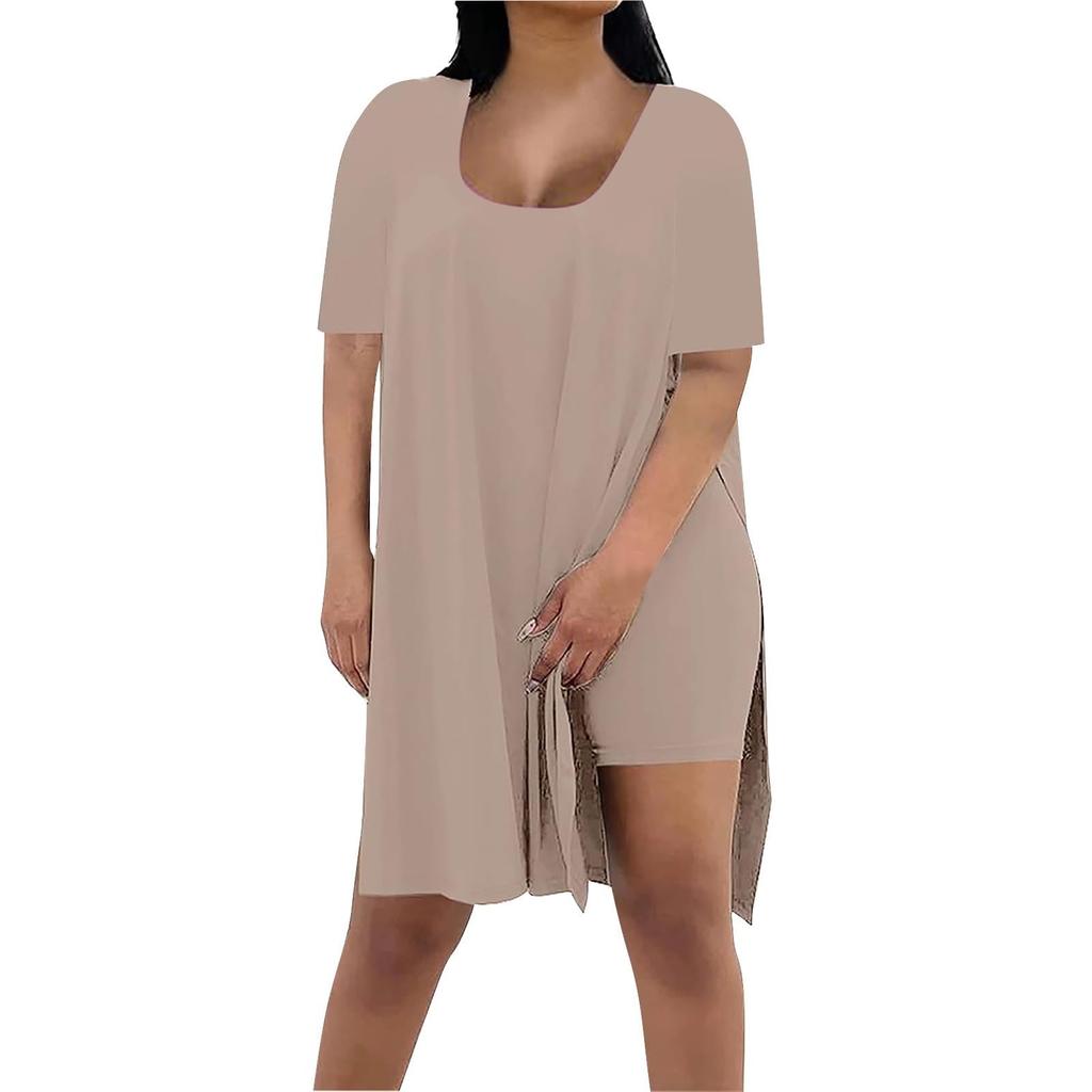 Fashion Ladies Summer Solid Color Loose Short-sleeved Pants Two-piece Suit