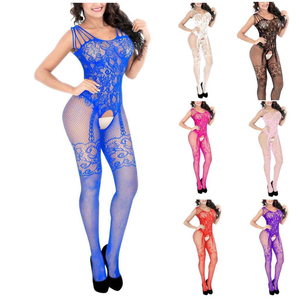 Women's Sexy Suspender, Bow Tie, Hollowed Out Integrated Mesh, Fun Lingerie