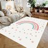 Cartoon Rainbow Carpet for Living Room Decor Sofa Rug Bedroom Bedside Rug Kitchen Dining Table Mat Nursery Floor Mat