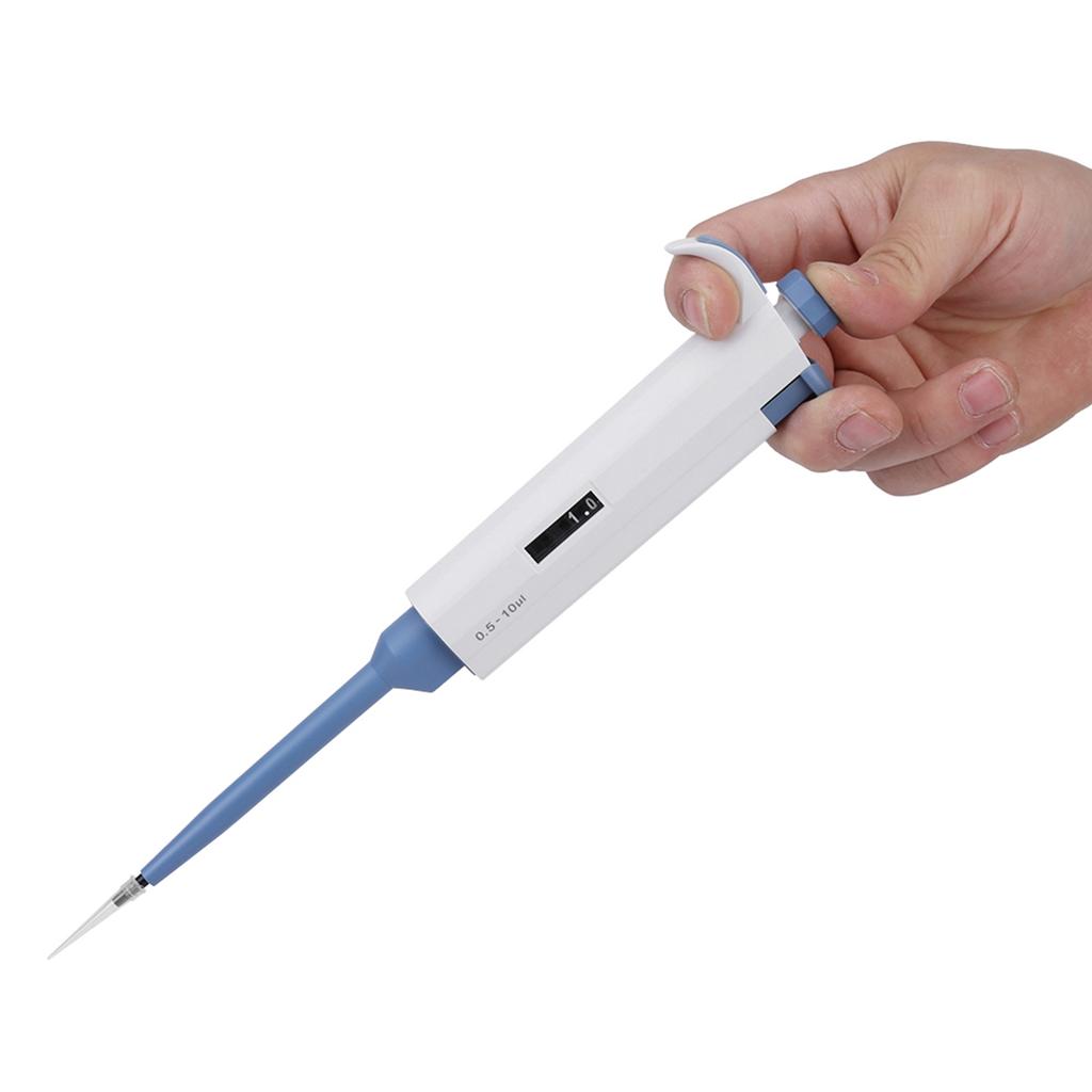 1pc Single Channel Manual Adjustable Pipette Pipettor Pipet Laboratory Tool 0.5 10ul