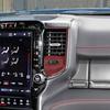 For Dodge Ram 1500 19-25 Red Carbon Console A/C Air Conditioner Vent Cover Trim