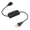 2 шт. USB-кабель с переключателем ВКЛ/ВЫКЛ, удлинитель кабеля, тумблер для USB-лампы, USB-вентилятора, блок питания, прочный адаптер, USB-гарнитура, светодиод