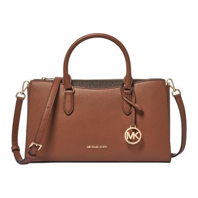 Кожаная сумка-тоут Arden на молнии, средняя, женская, коричневая 35S6G4XS2L-LUGGAGE