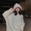 Japanese Hand-knitted Warm Wool Hat for Women Korean Style Gentle Rabbit Knitted Hat Fisherman Hat Autumn and Winter Versatile Trend