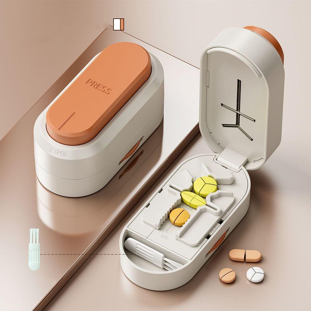 Dustproof Pill Cutter for Precise Cutting of Tablets into 1/2, 1/3, 1/4 Pieces