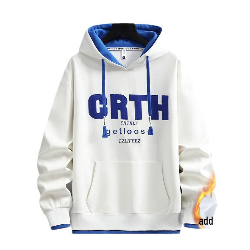 Толстовка с капюшоном на флисе для мальчиков-подростков - Теплый зимний топ для учеников младшей и старшей школы