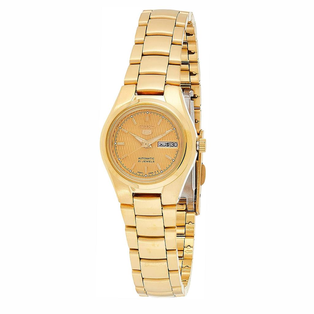 [SEIKO 5]Женские часы SEIKO 5 с календарем и датой, SYMC18K1, золото [Часы]