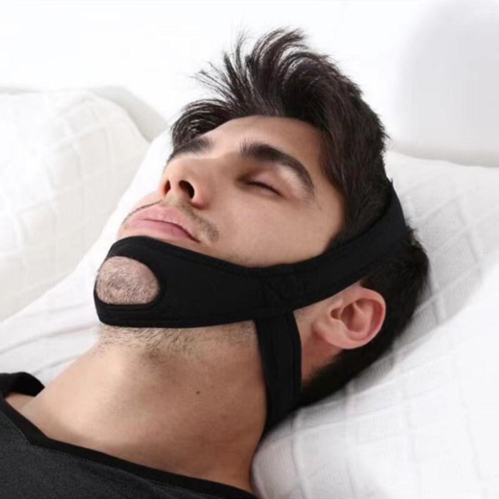 Chin Apnea Stop Snoring Strap Adjustable Sleep Close Mouth Belt  Prevent Jaw Dislocation