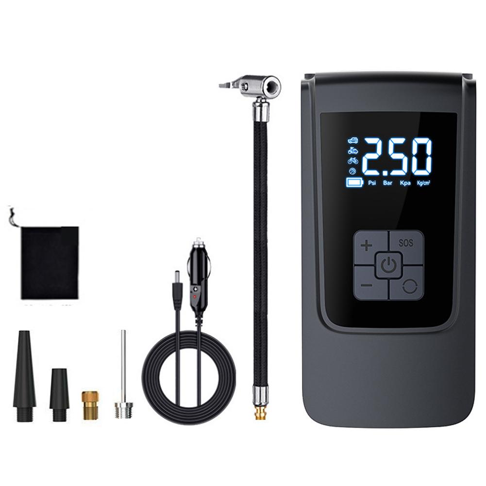 Electric Car Air Pump Wireless Digital Display Air Compressor Portable Mini Self Propelled Tire Pump Handheld Charging Pump