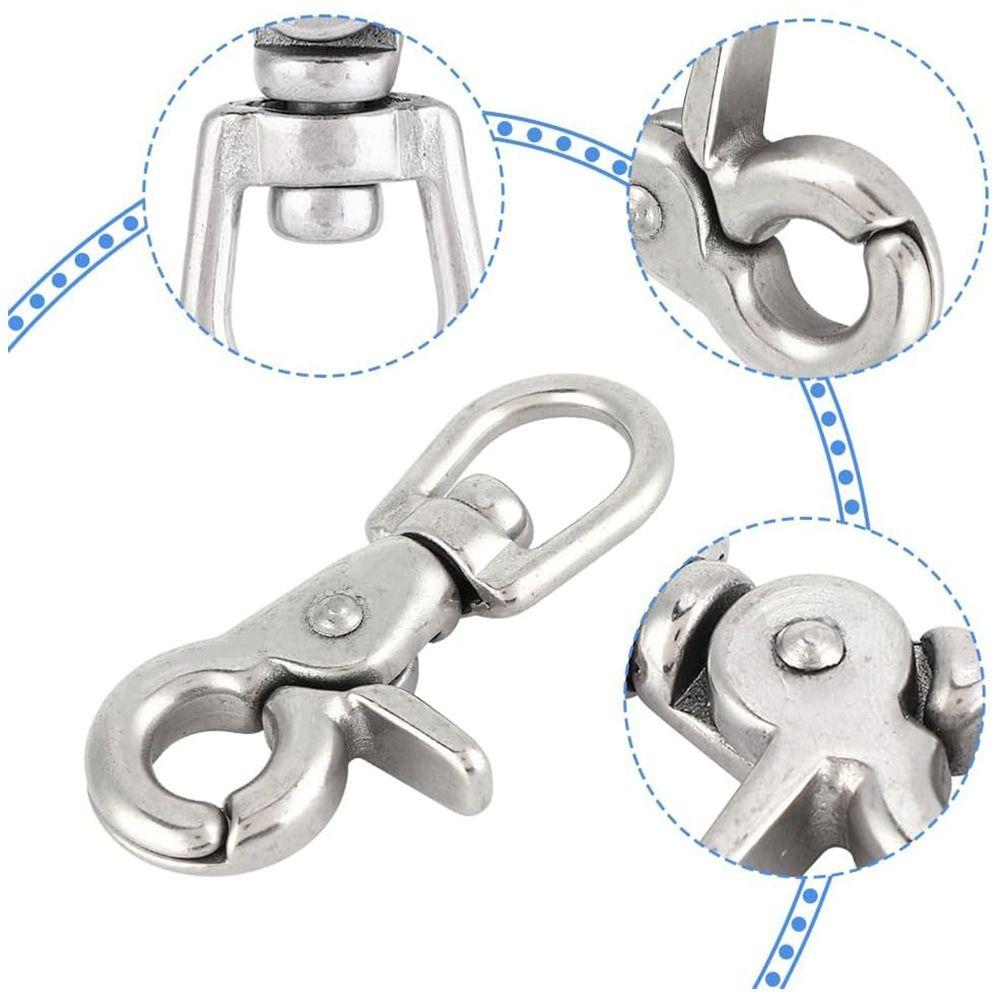 316 Stainless Steel Lobster Clasps Electroplated Zinc Zinc Alloy Swivel Clasps Paracord Lanyard