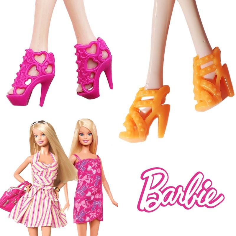 30 см Кукла Леле Барби Туфли на высоком каблуке Черные сандалии Игрушка для ролевых игр Аксессуары для девочек