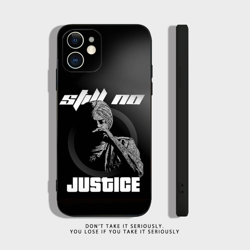Indian Rapper Sidhu Moose Wala Phone Case For iPhone 17 16,15,14,13,12,11,Pro,XS,Max,XR,Plus,Mini Soft Silicone Black Shockproof