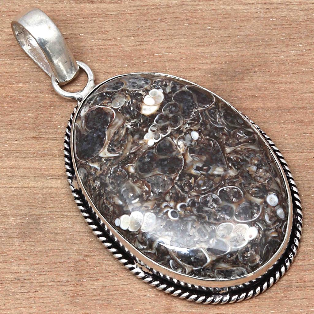 Подвеска Turtella Jasper Gemstone Подарочное серебряное украшение на День святого Валентина 2,75"