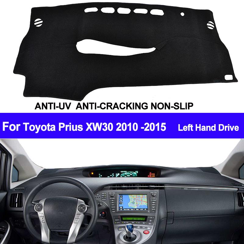 TAIJS Накладка на панель приборов автомобиля для Toyota Prius XW30 2010 2011 2012 2013 2014 2015 Коврик на панель Автомобильный коврик на панель Анти-УФ Нескользящий