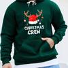 "Merry Xmas" Letter Printed Men's Hoodie - Daily Versatile Style