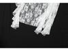 2024 Summer Women's Hollow Lace Irregular Hem Dress - European & American Sexy Chic