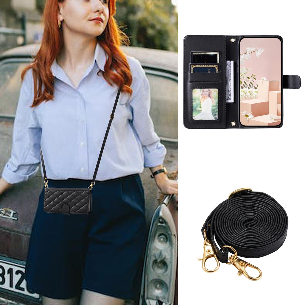For Samsung Galaxy A14 5G/4G Case Wallet Folding Stand Leather Phone Cover with Straps
