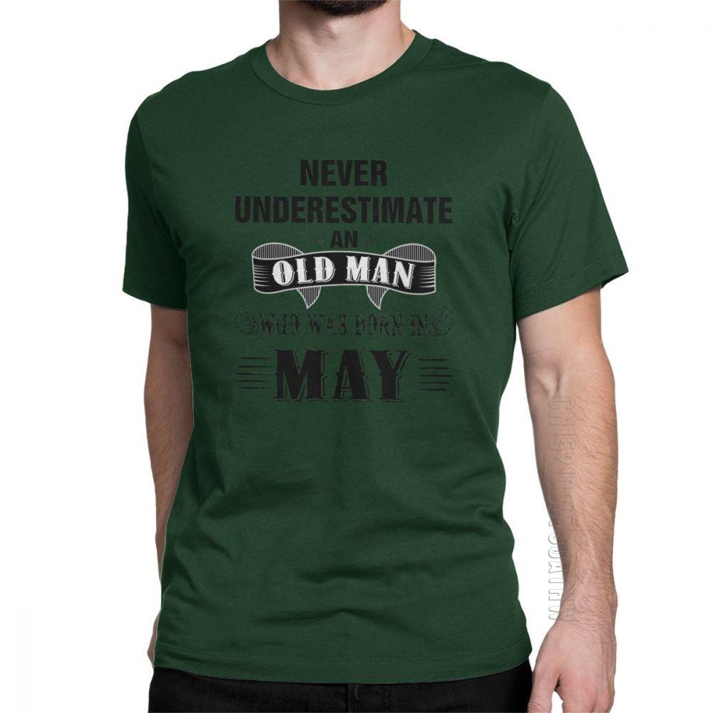 Vintage Retro Birthday T Shirts Anniversary Birth Present Legend Born In May Tee Shirt Gift Man TShirts Cotton Short Sleeve