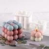 Non-stick Bubble Cube Candles Silicone Mold 3D Aromatherapy Plaster Candle Hand-made Baking Chocolate Dessert Cake Mould Tool