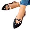 Модные женские туфли больших размеров с британским принтом «сердце любви» и скелетом на плоской подошве, сексуальные туфли с острым носком и стразами, повседневные туфли на плоской подошве Zapatos Mujer