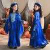 Halloween Children's Costume Retro Court Style Medieval Renaissance Girls Carnival Dress Dress Dress