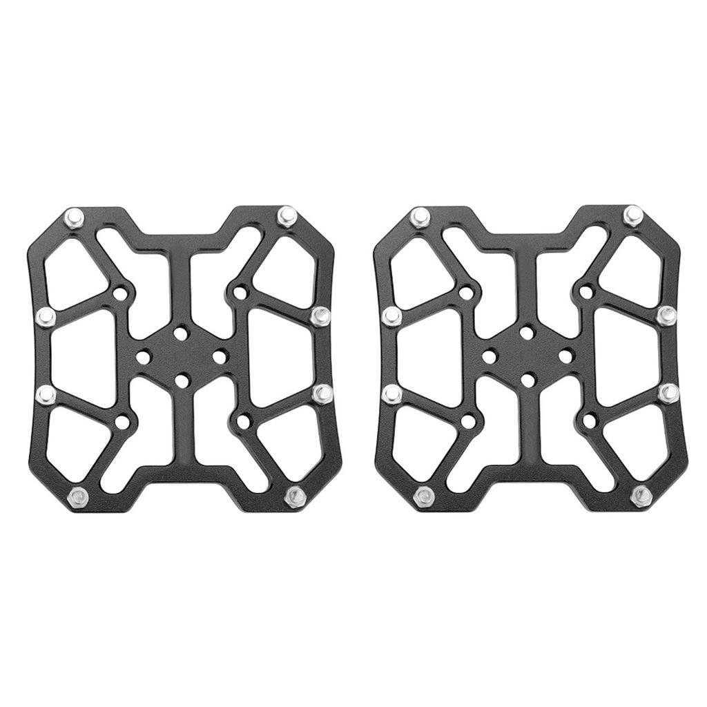 1 пара адаптеров-платформ для контактных педалей велосипеда из алюминиевого сплава для SPD(черный)