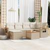 VidaXL Garden Lounge Set with Cushions 7 Pcs, Patio Sofas, Patio Furniture Set, Outdoor Furniture, Beige 3259426