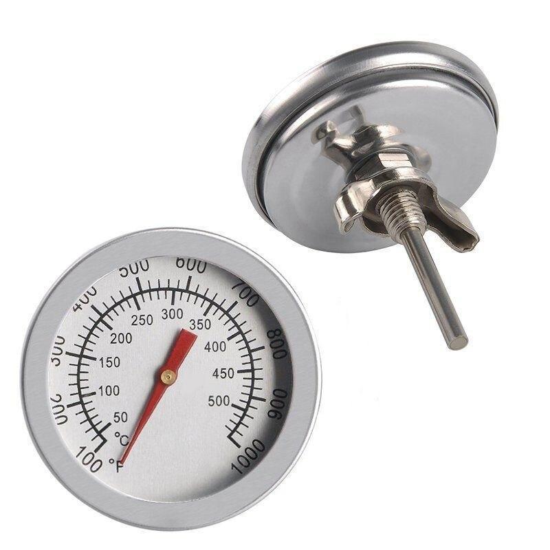 50-500C Steel BBQ Barbecue Smoker Grill Thermometer Temperature Gauge