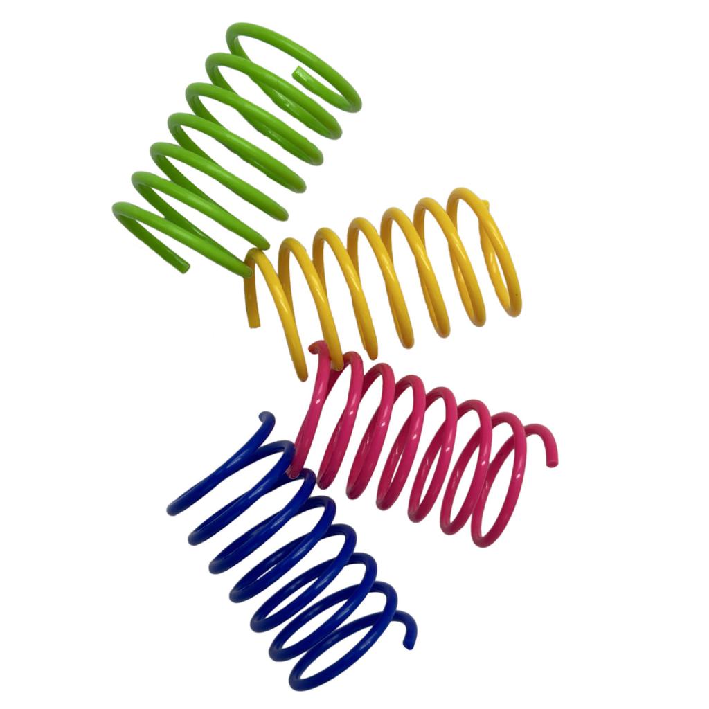 16pcs Cat Coil Toy Lasting Plastic Spiral Spring Cat Toy Interactive Cat Toy Creative Cat Activity Toy Cat Bouncing And Train Fun Gift