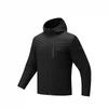 Training Series Solid Color Zip-Up Hooded Comfortable Breathable Versatile Casual Jacket Men Jackets Basic-Black 152447610N-4