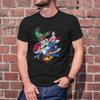 Gatchaman Мужская одежда Графический принт Футболки Унисекс Повседневный Комфорт Хлопок Винтаж Круглый вырез Уличная одежда Футболки Короткий рукав