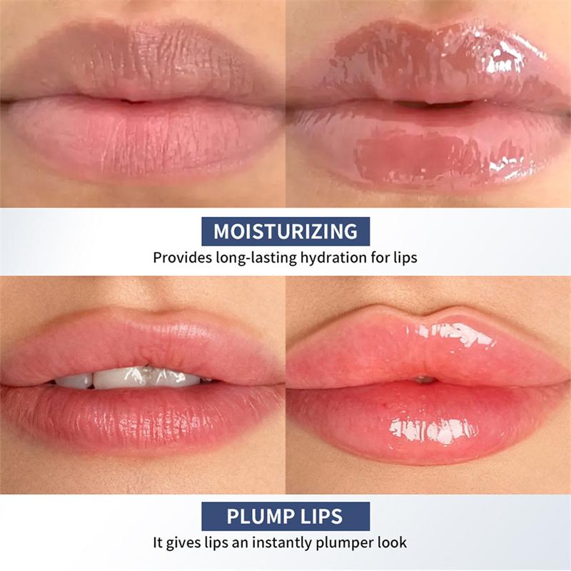Lip volumizer Hyaluronic Acid Instant Lip Plumping Lip Oil Lip Line Reduction Lip Care Essence Deep Hydration Lip Gloss Women Moisturizing Lip Tint