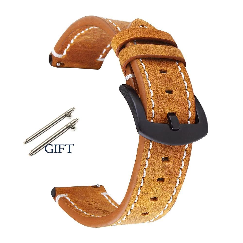 Quick Release Watch Strap Genuine Leather Watchbands Bracelet Wrist Belt Watch Accessories Belt