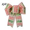 Reusable Holiday Party Supplies Christmas Bows for Wreath, Merry Craft Bow Ornaments, Winter Tree Retro Print Decorations Decoration Tree, Front Door,