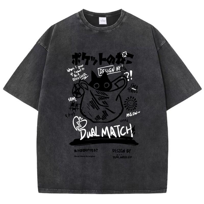 Японская футболка Harajuku Kawaii Cat для женщин, дышащие летние футболки, модные крутые топы, футболки, дышащие футболки S-Xxxl для женщин