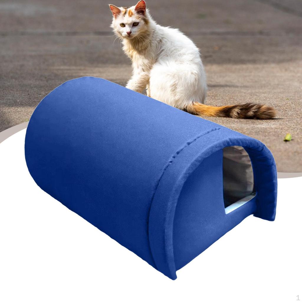 Warm Stray Cat Shelter House Four Seasons Use Thickened Cats Bed Kennel for Porche Barn Small