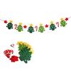 New Year Gifts Felt Christmas Pull Flag Party Supplies Christmas Decoration Hanging Banner