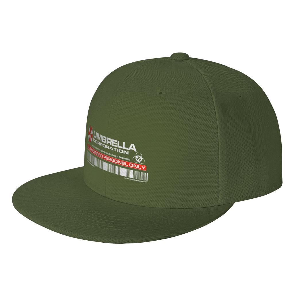 Fashion UMBRELLA CORP AUTHORIZATION ACCESS STICKER Flat Brim Sun Hat ParentChild Sun Visor Hat