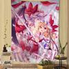 Проект Touhou Фландрская Алая Гобелен Аниме Гобелен Таро Хиппи Настенные Ковры Студенческое Настенное Полотно Сделай Сам Настенное Для Спальни