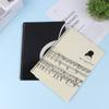 Blank Music Stationery Score Manuscript Book Writing Stave Notebook Black 50 Sheets Notebooks For Songwriters