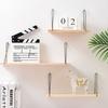 Wooden Display Shelf Hanging Floating Shelves for Home Decor Wall Mounted Storage Shelves for Bathroom Living Room Bedroom Gifts