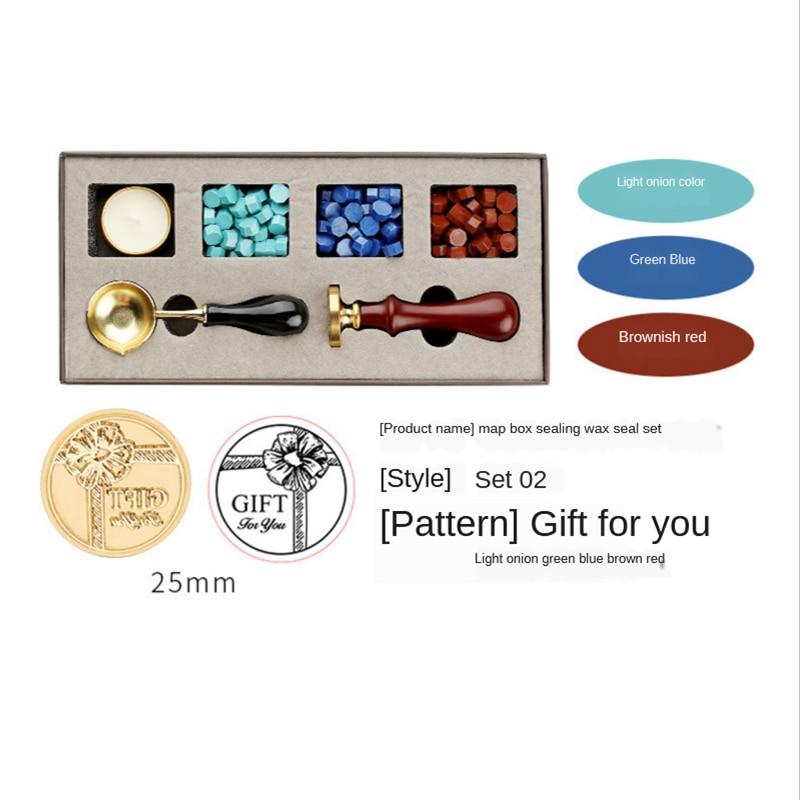 Набор штампов для сургучной печати «сделай сам», комплект съемных ложек для штампов, набор уплотняющих бусин, конверт, свадебная упаковка, подарки, открытка