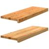 Vidaxl Stopnie Schodowe, 2 Szt. Brązowe 70X25X2Cm Lite Drewno Dębowe