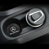 2Pcs Car Anti-noise Coaster Mat Carbon Leather Water Cup Pad For Mercedes Benz AMG W204 W205 W203 W211 W212 W213 W201 W210 W124 OR5