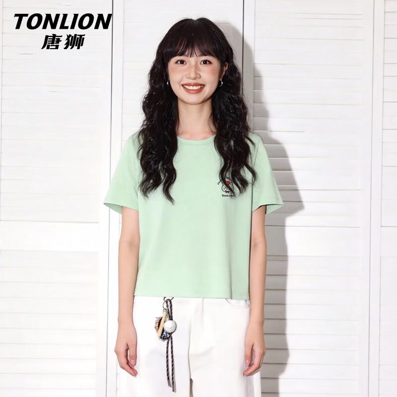 TonLion Women's 100% Cotton Short-Sleeve T-Shirt